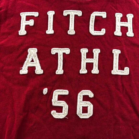 Abercrombie & Fitch Mens T-Shirt Small Long Sleeve Muscle Top Classic Red Casual - Picture 9 of 14